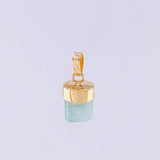 Pendant Rough Emerald 1.1g / 1/2 in 18K Yellow Gold
