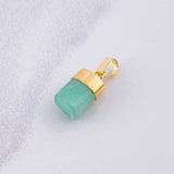 Pendant Rough Emerald 1.25g / 3/4 in 18K Yellow Gold