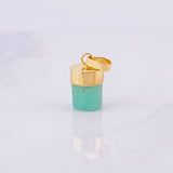 Pendant Rough Emerald 1.25g / 3/4 in 18K Yellow Gold