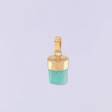 Pendant Rough Emerald 1.25g / 3/4 in 18K Yellow Gold