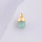 Pendant Rough Emerald 1.05g / 1/2 in 18K Yellow Gold