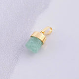 Pendant Rough Emerald 1.05g / 1/2 in 18K Yellow Gold