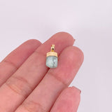 Pendant Rough Emerald 1.05g / 1/2 in 18K Yellow Gold