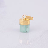 Pendant Rough Emerald 1.05g / 1/2 in 18K Yellow Gold