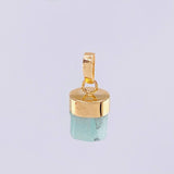 Pendant Rough Emerald 1.05g / 1/2 in 18K Yellow Gold
