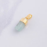 Pendant Rough Emerald 0.8g / 3/4 in 18K Yellow Gold