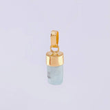 Pendant Rough Emerald 0.8g / 3/4 in 18K Yellow Gold