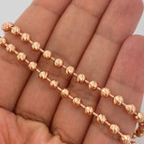 Cadena Militar 26.15gr / 29 1/4 in / Oro Rosa +3 18K +