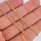 Cadena Figaro 5.25gr / 26 1/2 in / Oro Amarillo +1 18K %