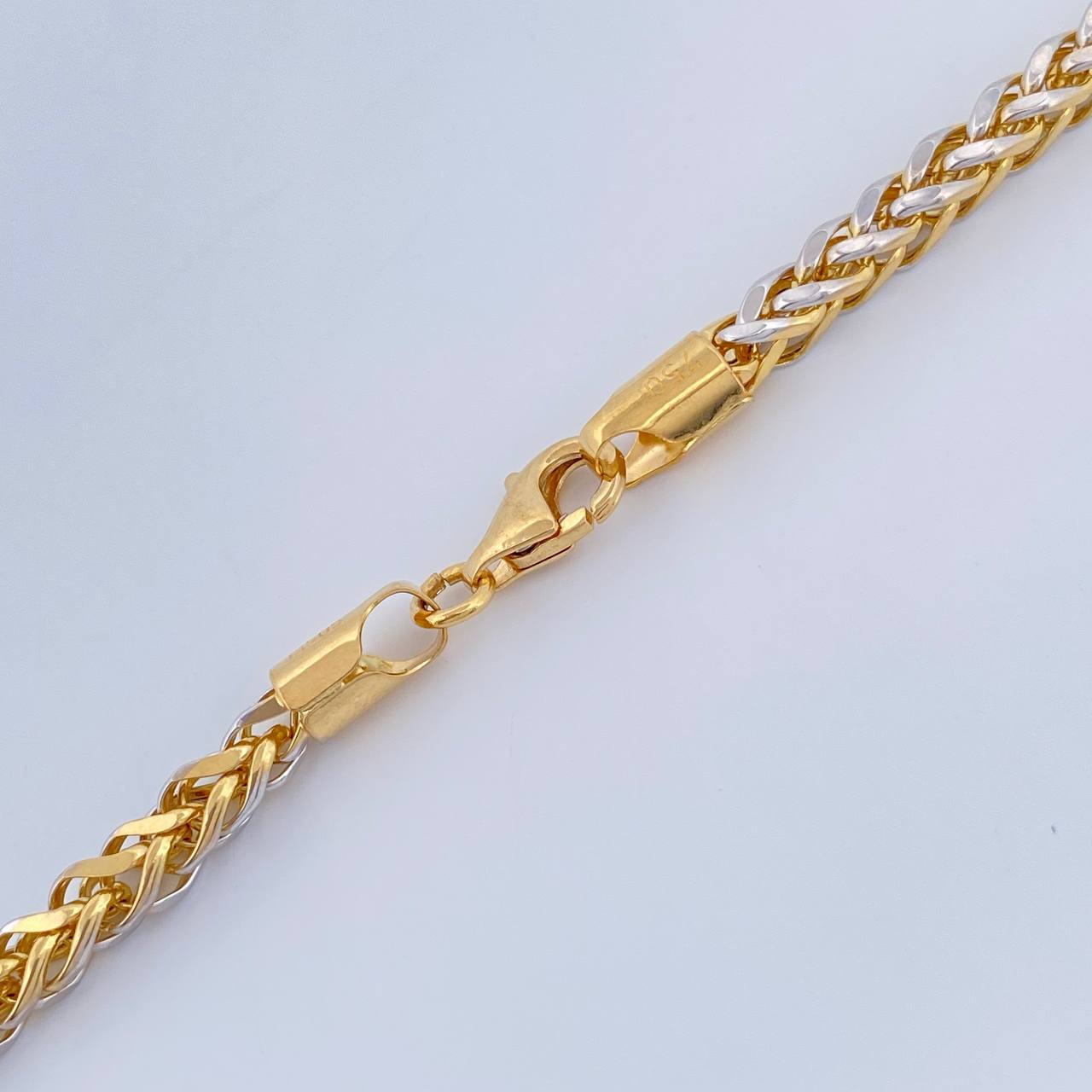 Franco Chain 18.9gr / 25 3/4 in / Two Tone Yellow White 18K +