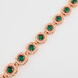 Pulso Tennis 24.45gr / 8 1/4 in / 8.13mm Oro Rosa 18K $