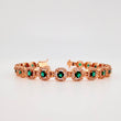 Pulso Tennis 24.45gr / 8 1/4 in / 8.13mm Oro Rosa 18K $