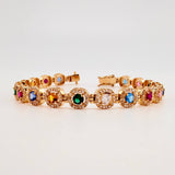 Pulso Tennis 25.25gr / 8 1/4 in / 8.22mm Oro Amarillo 18K $