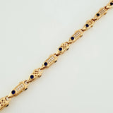 Rustic Rocket Barrel Bracelet 17.5gr / 8 in / 5.55mm Yellow Gold 18K $