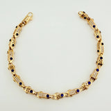 Rustic Rocket Barrel Bracelet 17.5gr / 8 in / 5.55mm Yellow Gold 18K $