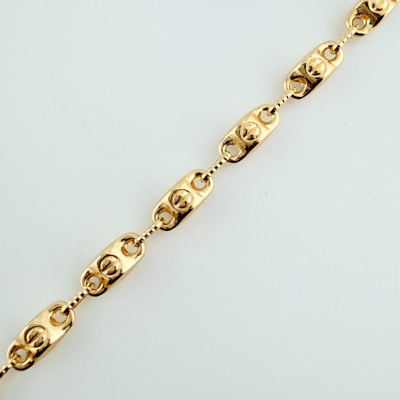 Pulso Rustico Barril Tornillo 5.3gr / 8 3/4 in / 4.68mm Oro Amarillo 18K $