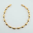 Pulso Rustico Eslabon 5.3gr / 8 1/4 in / 4.53mm Oro Amarillo 18K $