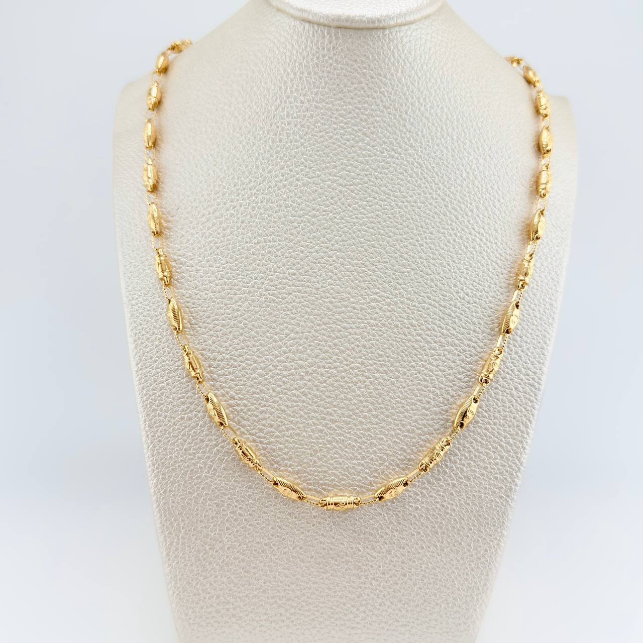 Cadena Rustica Eslabon Corona 12.95gr / 24 1/2 in / 3.82mm Oro Amarillo 18K $