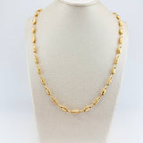 Cadena Rustica Eslabon Corona 12.95gr / 24 1/2 in / 3.82mm Oro Amarillo 18K $