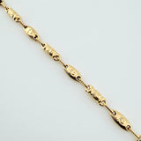 Cadena Rustica Eslabon Corona 12.95gr / 24 1/2 in / 3.82mm Oro Amarillo 18K $