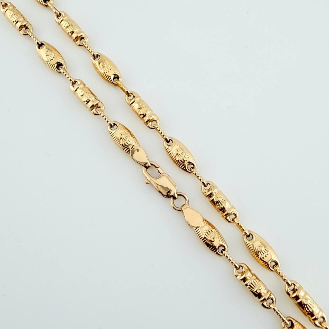 Cadena Rustica Eslabon Corona 12.95gr / 24 1/2 in / 3.82mm Oro Amarillo 18K $