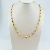 Cadena Rustica Barril Cuadrado 13.4gr / 24 in / 4.36mm Oro Amarillo 18K $