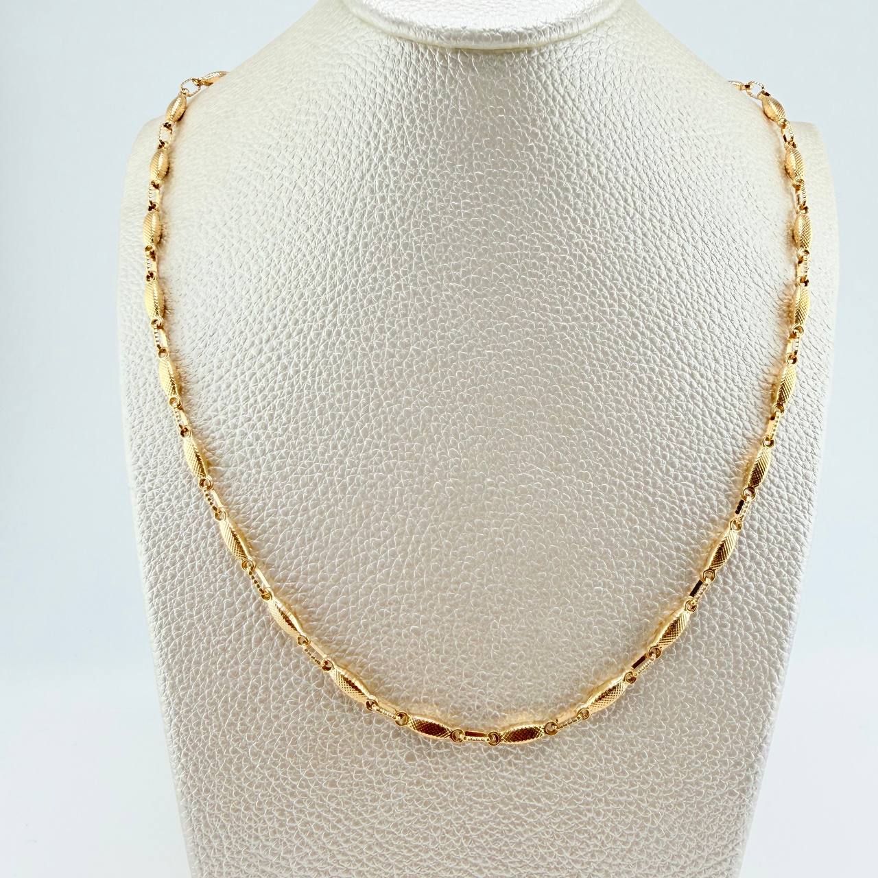Rustic Link Chain 8.95gr / 20 1/2 in / 3.37mm Yellow Gold 18K $