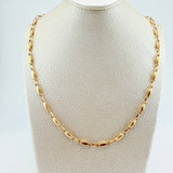 Rustic Link Chain 8.95gr / 20 1/2 in / 3.37mm Yellow Gold 18K $