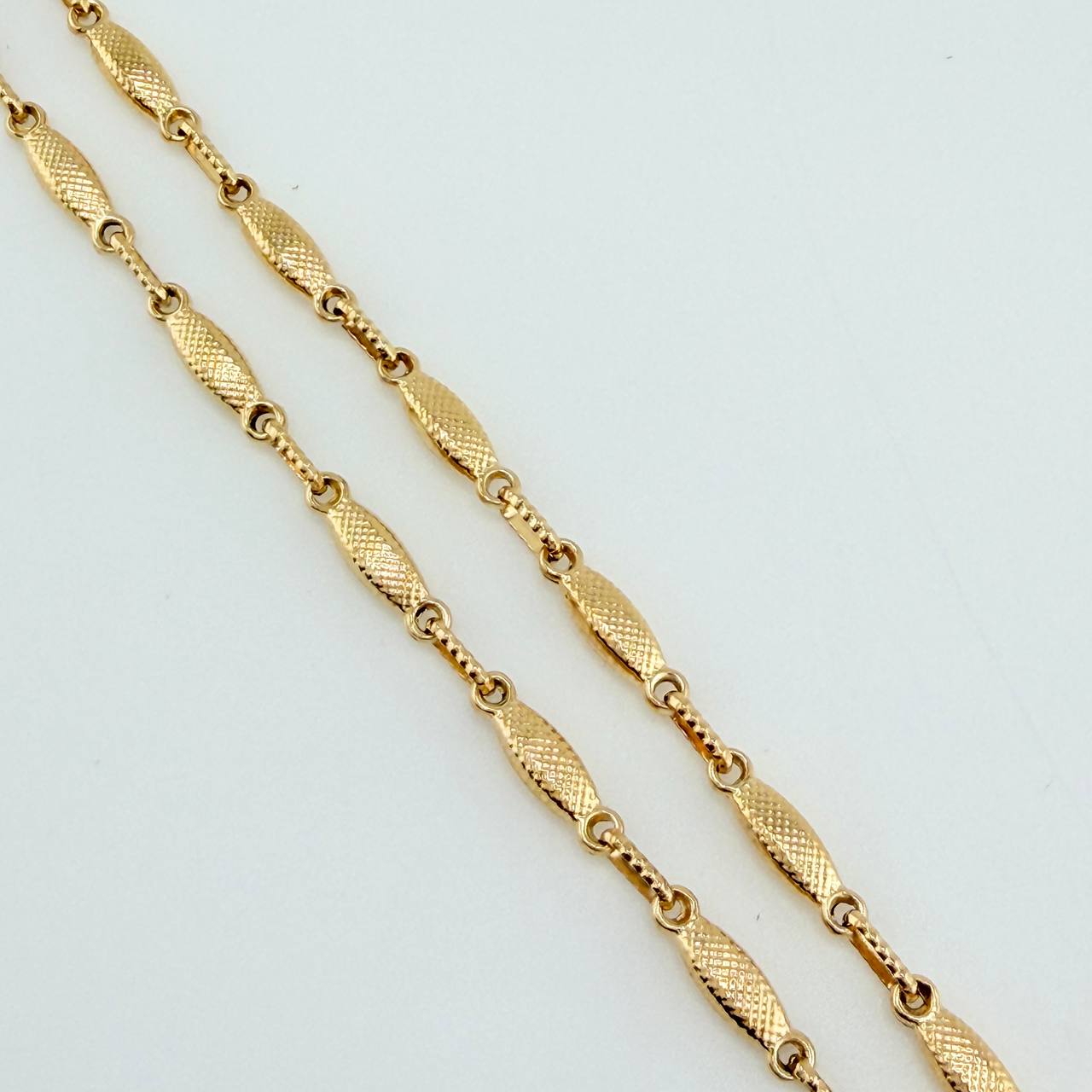 Rustic Link Chain 8.95gr / 20 1/2 in / 3.37mm Yellow Gold 18K $