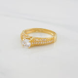 Solitaire Ring Dense 3g / T6 3/4 Yellow Gold 18K