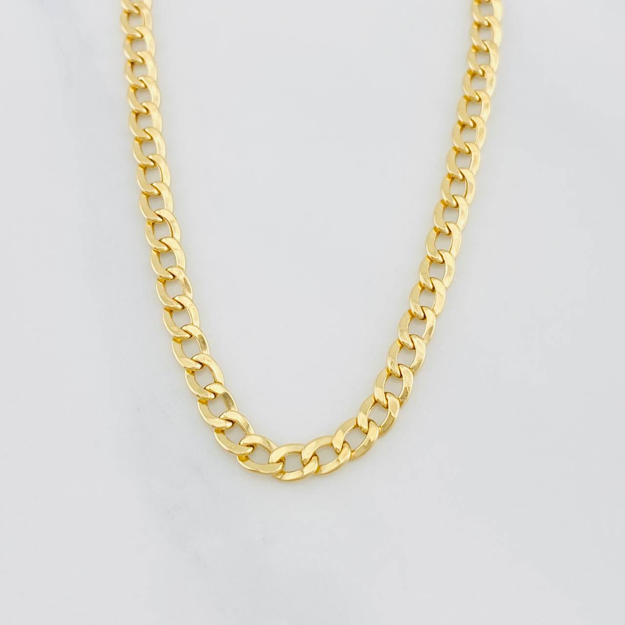 Cadena Cubana 4.55g / 62cm / 3.15mm Oro Amarillo 18K