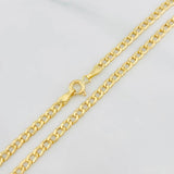 Cadena Cubana 3g / 16 in / 3.1mm Oro Amarillo 18K