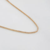 Cadena Veneciana 2.65g / 19 3/4 in / 0.9mm Dos Oros Blanco Rosa 18K
