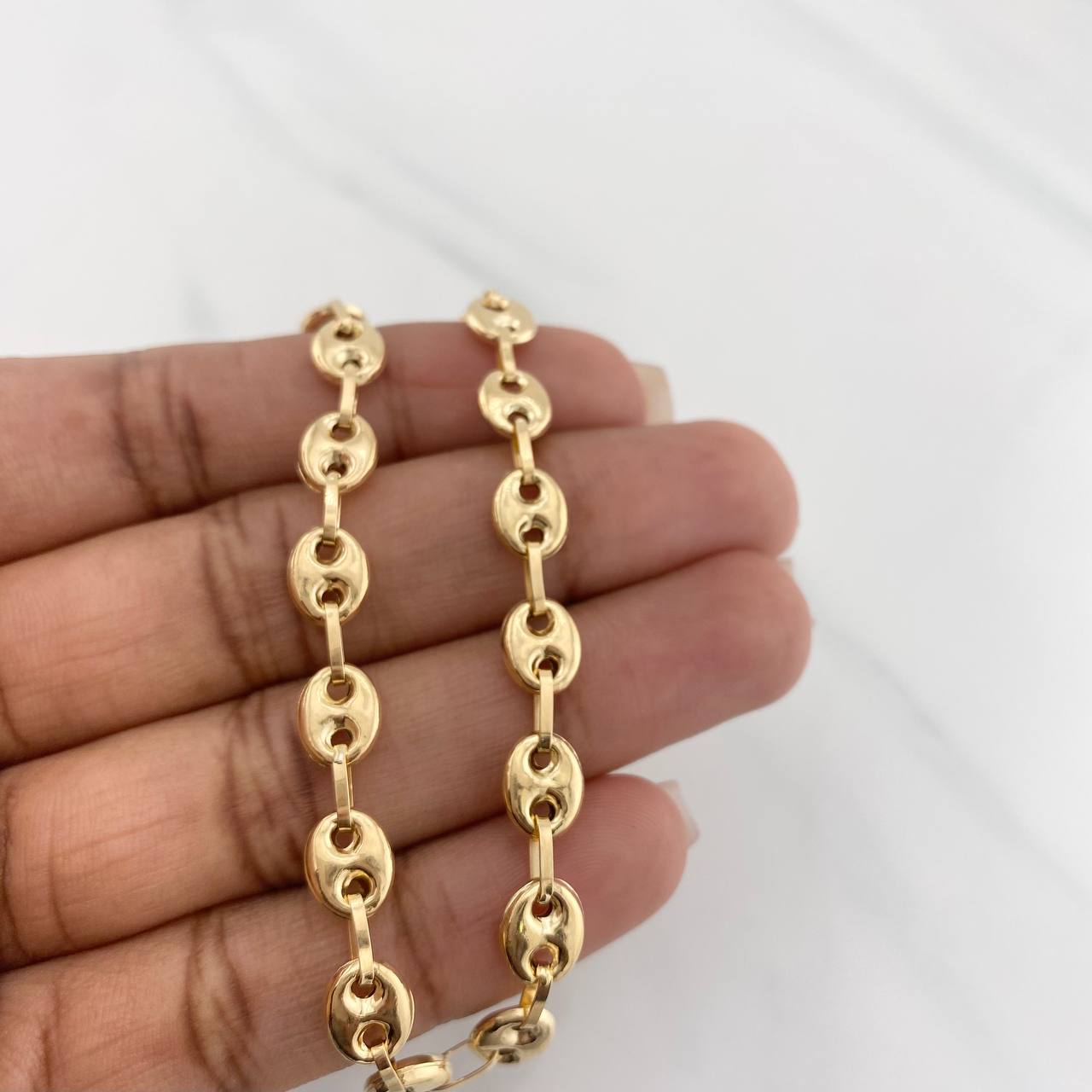 Bracelet GC 5.05g / 7 1/4 in / 7.2mm Yellow Gold 18K