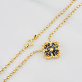 Cadena Militar Trebol 7.45g / 16 1/4 in / 1.67mm Oro Amarillo 18K