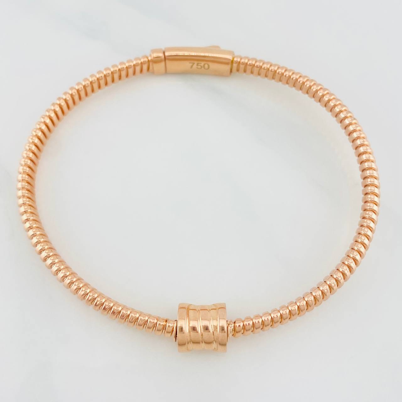 Pulso Aro Tubogas 14.55g / 6 3/4 in / 4.35mm Oro Rosa 18K