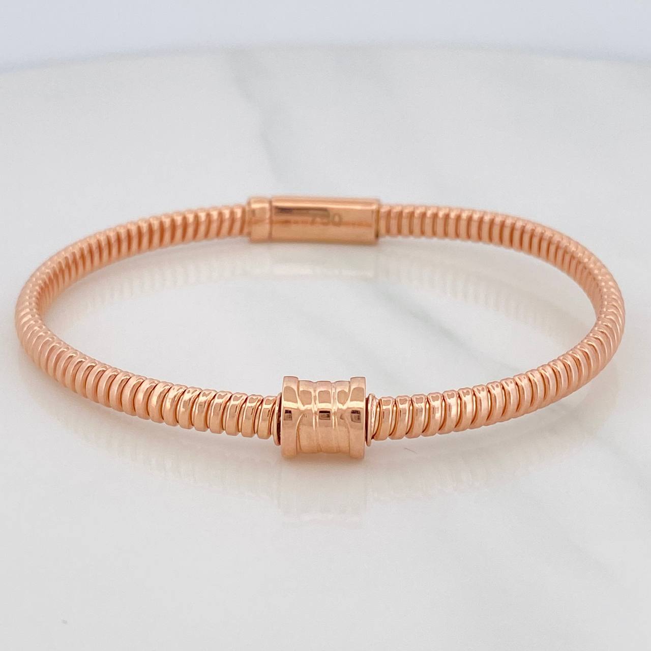 Pulso Aro Tubogas 14.55g / 6 3/4 in / 4.35mm Oro Rosa 18K