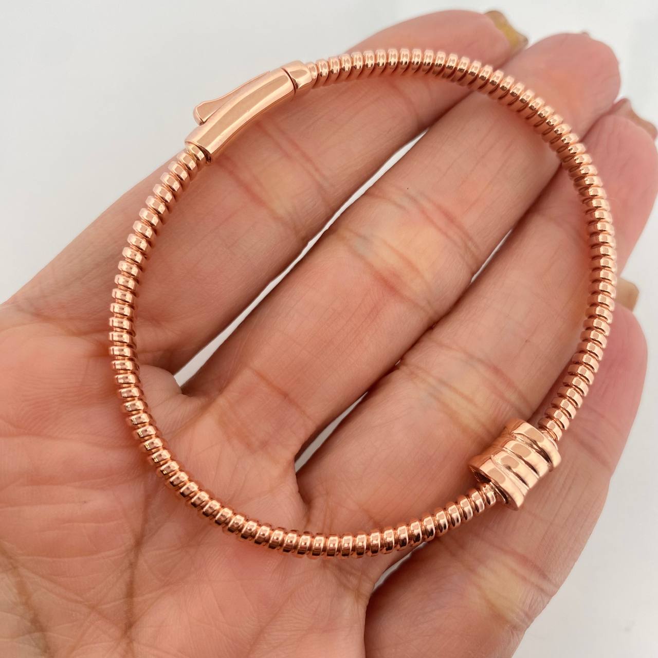 Pulso Aro Tubogas 14.55g / 6 3/4 in / 4.35mm Oro Rosa 18K