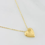 Cadena Aro Seguido Corazon 1.8g / 18 in / 0.7mm Oro Amarillo 18K