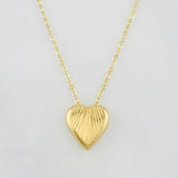 Cadena Aro Seguido Corazon 1.8g / 18 in / 0.7mm Oro Amarillo 18K