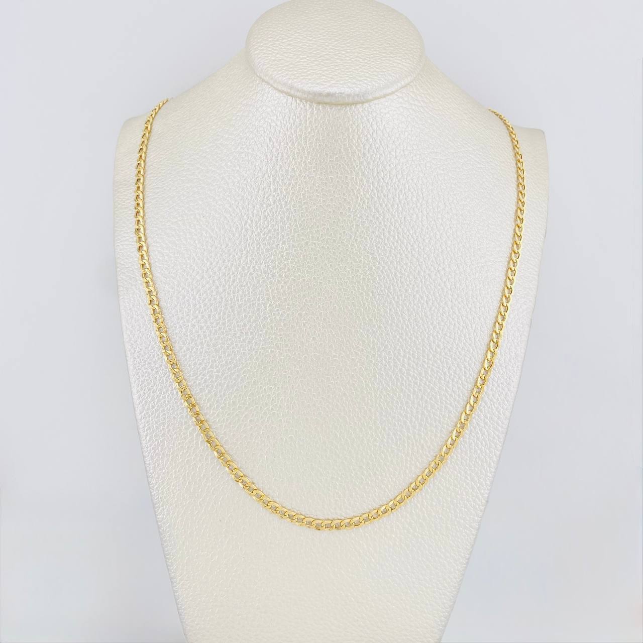 Cadena Cubana 4.55g / 62cm / 3.15mm Oro Amarillo 18K