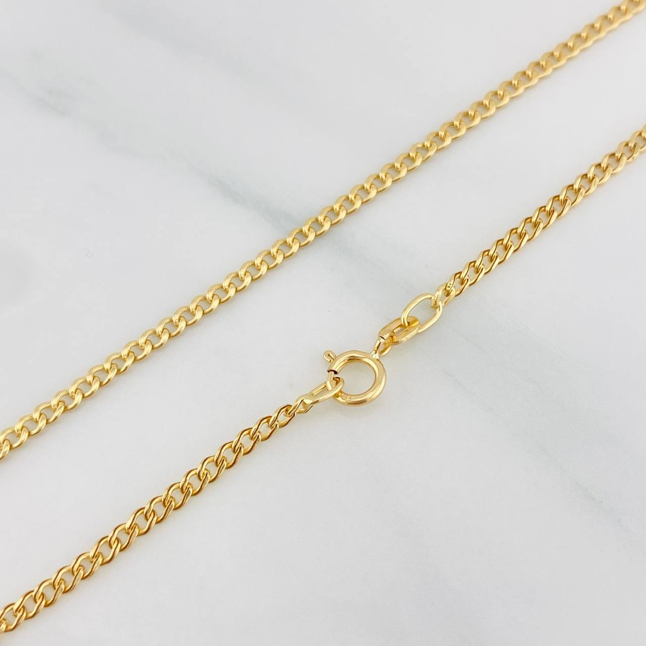 Cadena Cubana 2.35g / 19 3/4 in / 3.29mm Oro Amarillo 18K