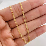 Cadena Cubana 5g / 24 in / 1.5mm Oro Amarillo 18K