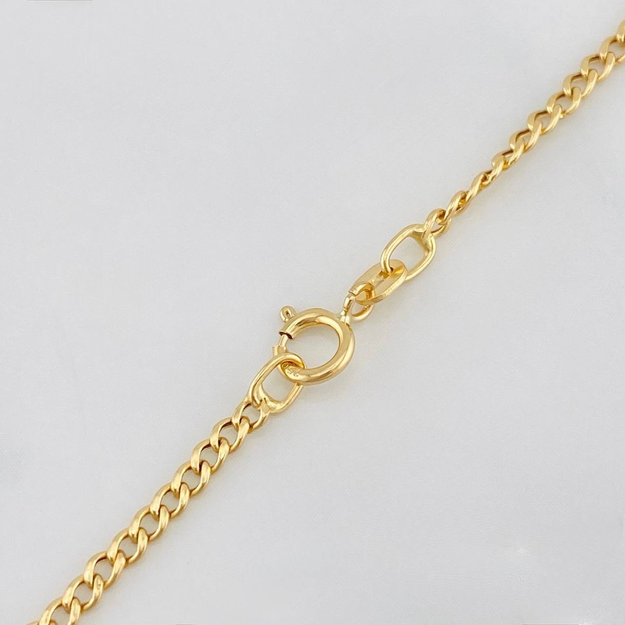 Cadena Mini Cubana 1.5g / 16 1/2 in / 1.87mm Oro Amarillo 18K