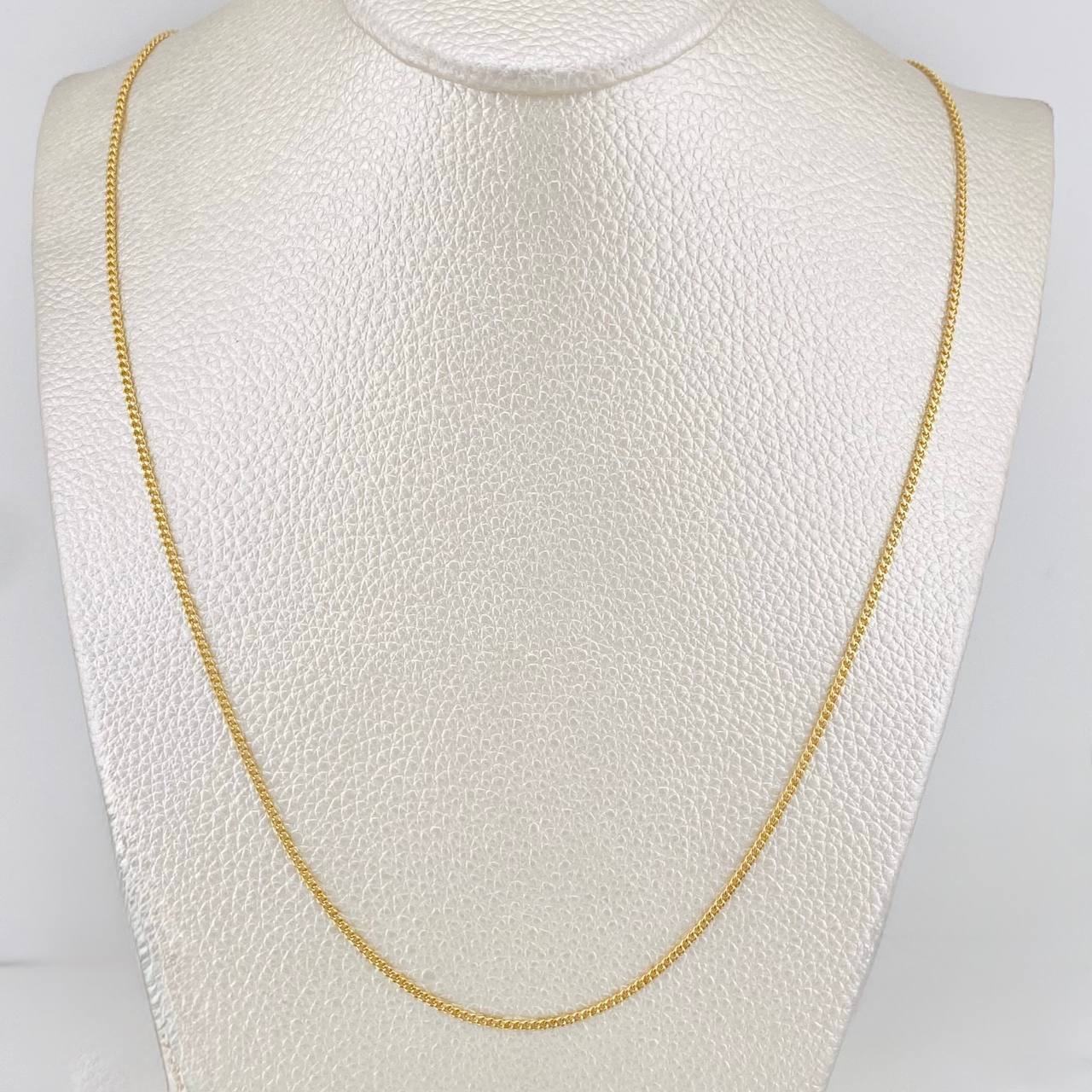 Cadena Cubana 5g / 24 in / 1.5mm Oro Amarillo 18K