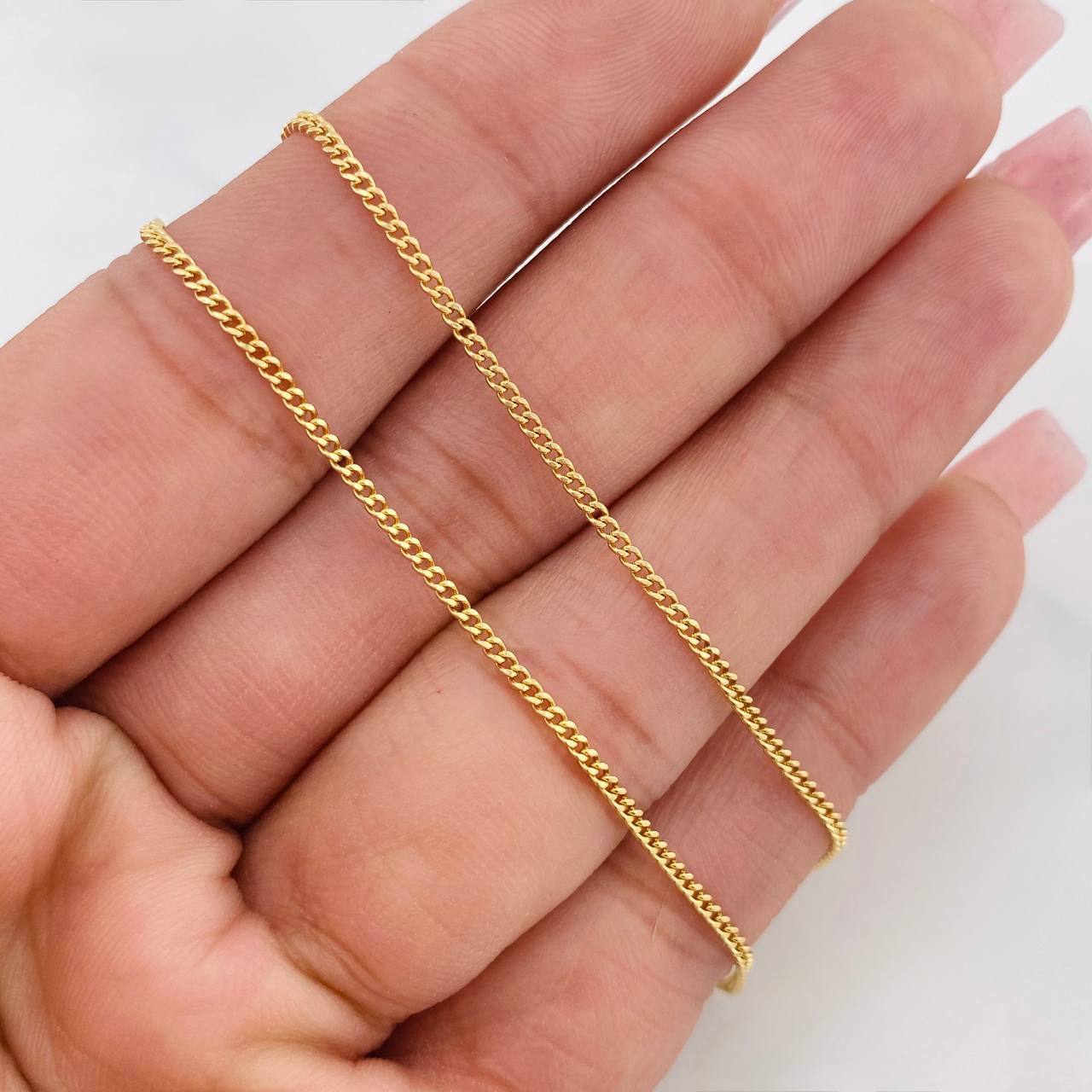 Mini Cuban Chain 4.45g / 20 in / 1.29mm 18K Yellow Gold
