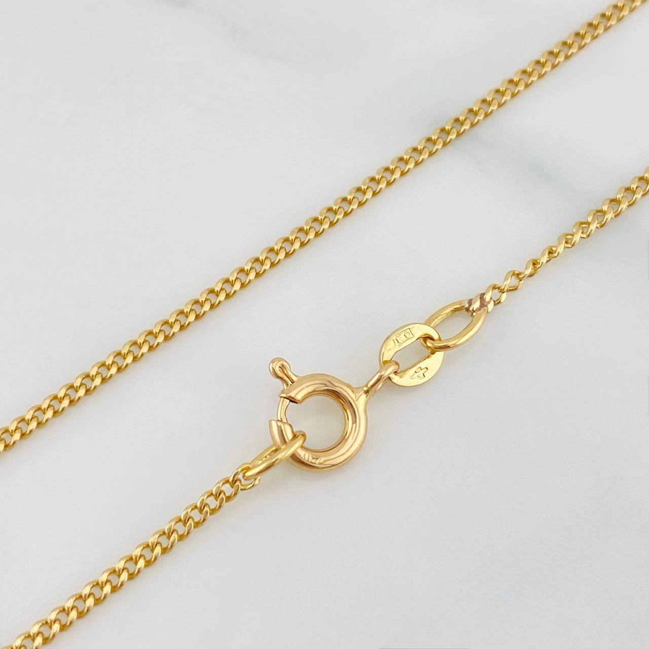 Mini Cuban Chain 4.45g / 20 in / 1.29mm 18K Yellow Gold