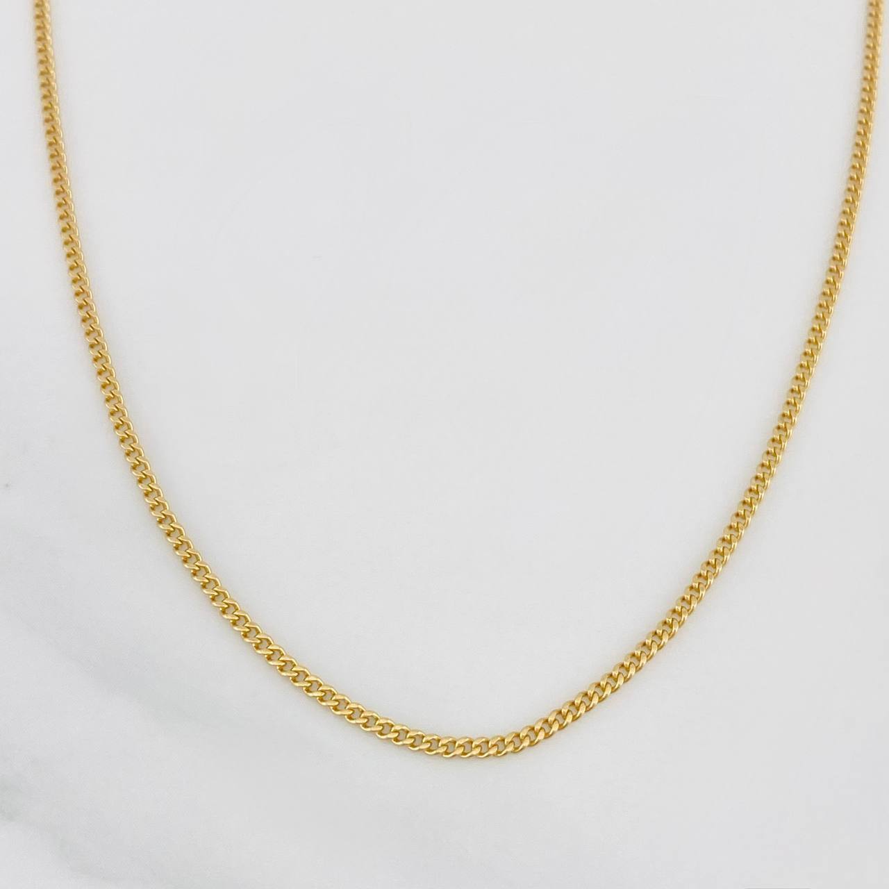 Mini Cuban Chain 4.45g / 20 in / 1.29mm 18K Yellow Gold