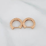 Candongas Bv 3.75g / 1/2 in Oro Rosa 18K