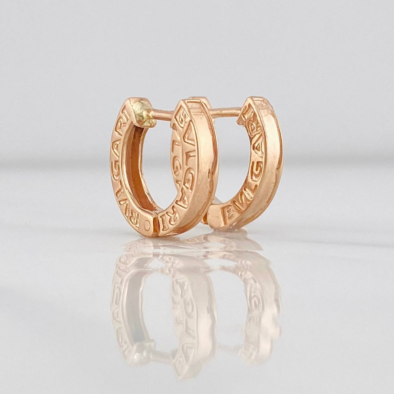 Candongas Bv 3.75g / 1/2 in Oro Rosa 18K